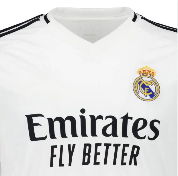 Real Madrid 25/26 Home Football Jersey | Customizable Numbers & Letters