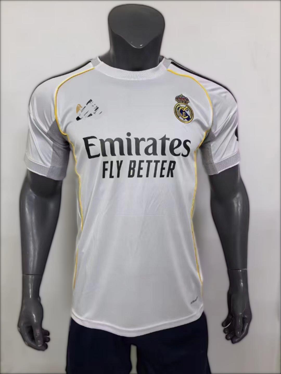 Real Madrid 25/26 Home Football Jersey | Customizable Numbers & Letters